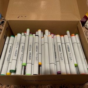 Gently Used COPIC Sketch Markers - 133 markers various colors